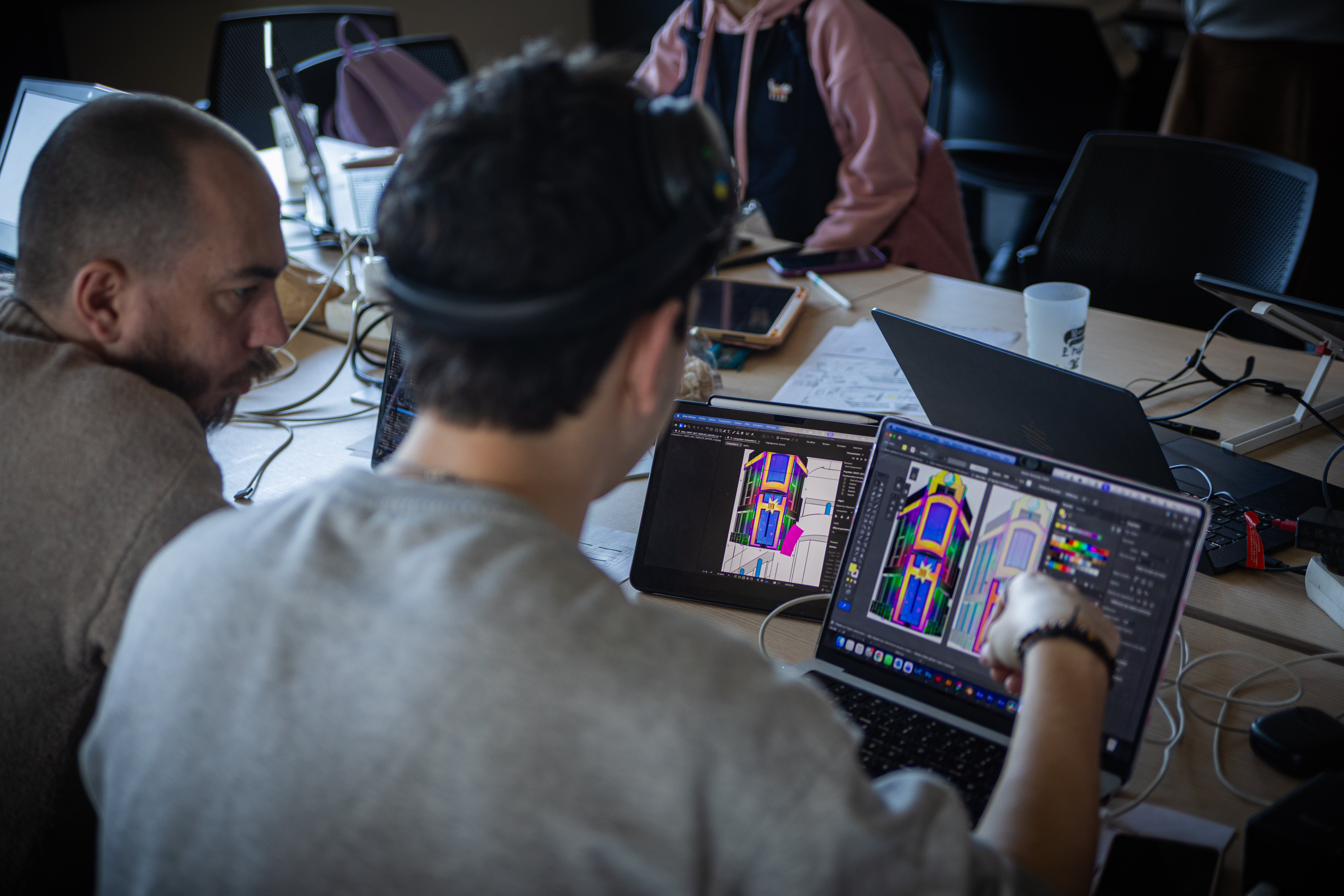 Video Mapping Festival process visual